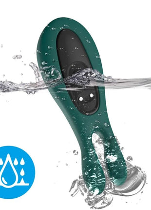 Armony stimulator und vibrator kaninchen grün mit wasserdichter teal-fernbedienung und schwarzem tastenfeld