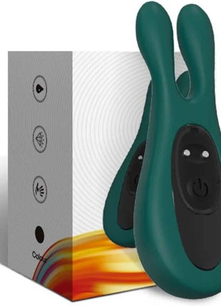 Armony stimulator und vibrator kaninchen grün tealfarben mit schwarzem bedienfeld und power sowie mode tasten
