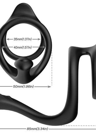 ARMONY - TAIL DOPPELTER ANALRING SCHWARZ