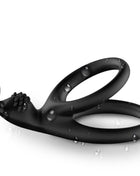 ARMONY - TENSY DOPPELTER KANINCHENRING SCHWARZ - Penisring ohne Vibration