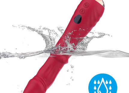 ARMONY - THERMO-EINSTELLBARER PUNKT-A-STIMULATOR-VIBRATOR-DILDO ROT