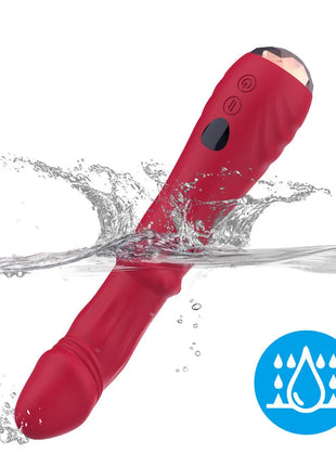 ARMONY - THERMO-EINSTELLBARER PUNKT-A-STIMULATOR-VIBRATOR-DILDO ROT