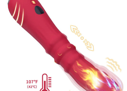 ARMONY - THERMO-EINSTELLBARER PUNKT-A-STIMULATOR-VIBRATOR-DILDO ROT