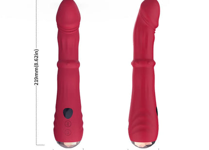 ARMONY - THERMO-EINSTELLBARER PUNKT-A-STIMULATOR-VIBRATOR-DILDO ROT