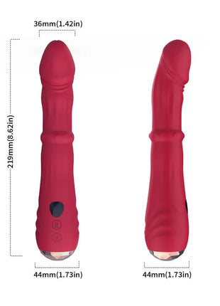 ARMONY - THERMO-EINSTELLBARER PUNKT-A-STIMULATOR-VIBRATOR-DILDO ROT