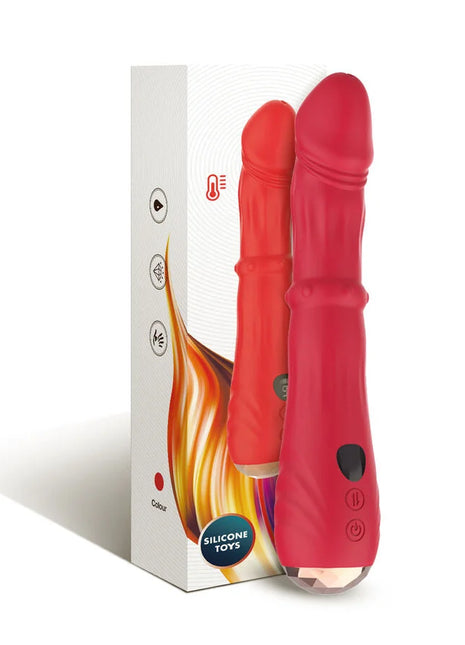 ARMONY - THERMO-EINSTELLBARER PUNKT-A-STIMULATOR-VIBRATOR-DILDO ROT