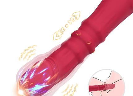 ARMONY - THERMO-EINSTELLBARER PUNKT-A-STIMULATOR-VIBRATOR-DILDO ROT