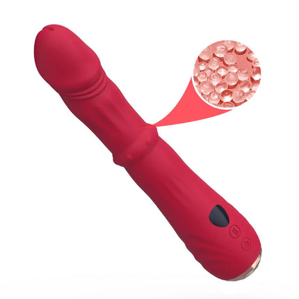 ARMONY - THERMO-EINSTELLBARER PUNKT-A-STIMULATOR-VIBRATOR-DILDO ROT