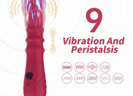 ARMONY - THERMO-EINSTELLBARER PUNKT-A-STIMULATOR-VIBRATOR-DILDO ROT