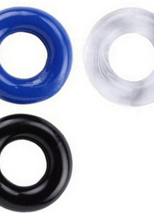 Arme silicone-ringe in blau klar und schwarz von ARMONY titan love donut ring mehrere farben