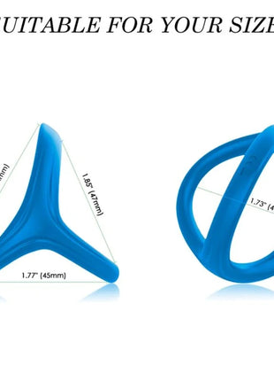 Blaues silikon-fitness-widerstandsband armory tresor mit verstellbarer schleife und dreizackigem befestigungsende