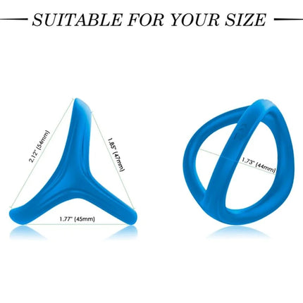 Blaues silikon-fitness-widerstandsband armory tresor mit verstellbarer schleife und dreizackigem befestigungsende
