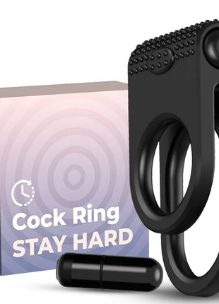 ARMONY - TWINS DOPPEL-VIBRATORRING FÜR PAARE SCHWARZ - Penisring für Paare