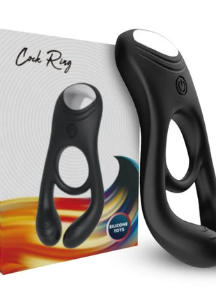 ARMONY - VEYRON DOPPEL-VIBRATOR-RINGSPIELZEUG FÜR PAARE MIT FERNBEDIENUNG SCHWARZ - Penisring für Paare