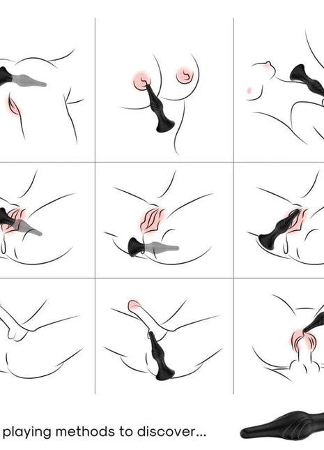 Schwarzer silikon analplug mit fernbedienung arsony für vibrator und analgebrauch