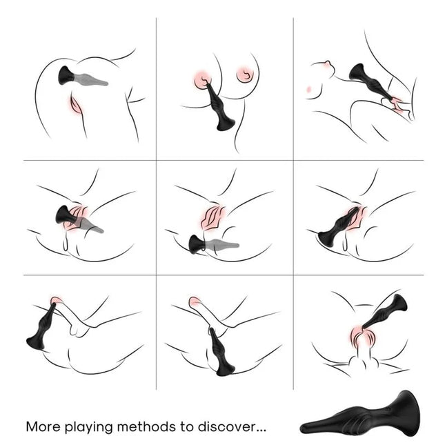 Schwarzer silikon analplug mit fernbedienung arsony für vibrator und analgebrauch