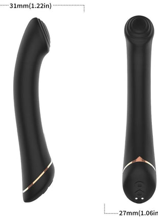 ARMONY - VIBRATOR FALTKOPF SILIKON - SCHWARZ - A-Punkt Vibratoren