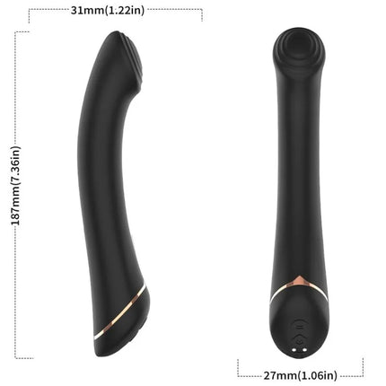 ARMONY - VIBRATOR FALTKOPF SILIKON - SCHWARZ - A-Punkt Vibratoren