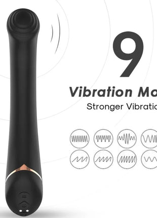 ARMONY - VIBRATOR FALTKOPF SILIKON - SCHWARZ - A-Punkt Vibratoren