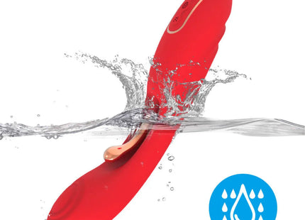 ARMONY - VIBRATOR MIT OSZILLIERENDER ZUNGE ROT