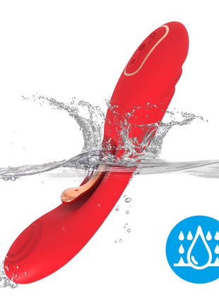 ARMONY - VIBRATOR MIT OSZILLIERENDER ZUNGE ROT