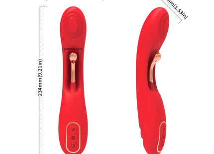 ARMONY - VIBRATOR MIT OSZILLIERENDER ZUNGE ROT