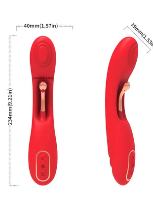 ARMONY - VIBRATOR MIT OSZILLIERENDER ZUNGE ROT