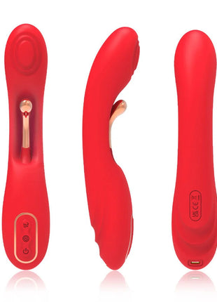 ARMONY - VIBRATOR MIT OSZILLIERENDER ZUNGE ROT