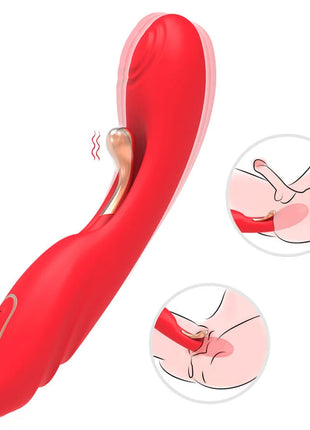 ARMONY - VIBRATOR MIT OSZILLIERENDER ZUNGE ROT