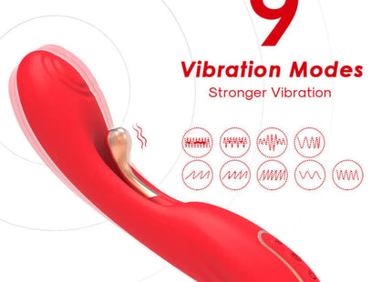 ARMONY - VIBRATOR MIT OSZILLIERENDER ZUNGE ROT