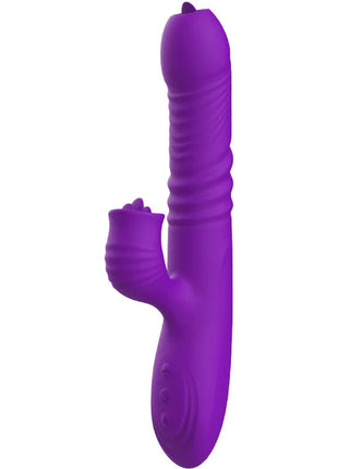 ARMONY - VOLLSTNDIGER G-PUNKT-KANINCHENVIBRATOR MIT STIMULIERENDEM ZUNGENVIOLETTEN WRMEEFFEKT