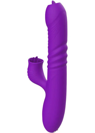 ARMONY - VOLLSTNDIGER G-PUNKT-KANINCHENVIBRATOR MIT STIMULIERENDEM ZUNGENVIOLETTEN WRMEEFFEKT