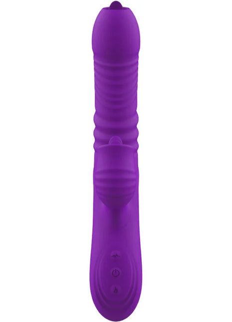 ARMONY - VOLLSTNDIGER G-PUNKT-KANINCHENVIBRATOR MIT STIMULIERENDEM ZUNGENVIOLETTEN WRMEEFFEKT