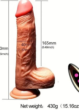 Realistischer silikon dildo arony wiederaufladbar mit hautfarbener textur und pinkspitze für intensives erlebnis