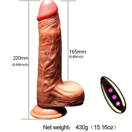 Realistischer silikon dildo arony wiederaufladbar mit hautfarbener textur und pinkspitze für intensives erlebnis