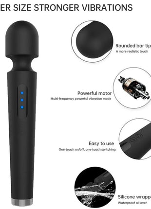 ARMONY - X POWER GROSSER MASSAGER & VIBRATOR 7 VIBRATIONEN SCHWARZ