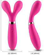 ARMONY - Y-WAND MASSAGER & VIBRATOR DOPPELKOPF FUCHSIA