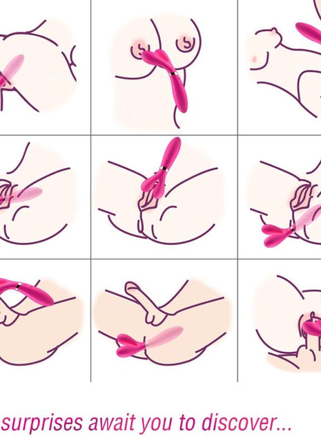 ARMONY - Y-WAND MASSAGER & VIBRATOR DOPPELKOPF FUCHSIA