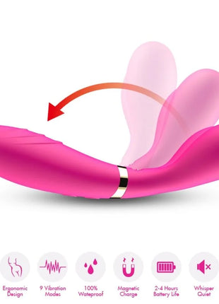ARMONY - Y-WAND MASSAGER & VIBRATOR DOPPELKOPF FUCHSIA