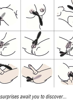 ARMONY - Y-WAND MASSAGER & VIBRATOR DOPPELKOPF SCHWARZ
