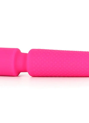 Armony wiederaufladbarer rosa silikonstab mit rundem kopf und strukturierter griffoberfläche für massage und vibration