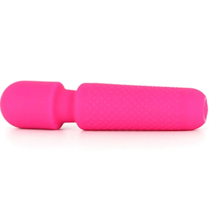 Armony wiederaufladbarer rosa silikonstab mit rundem kopf und strukturierter griffoberfläche für massage und vibration