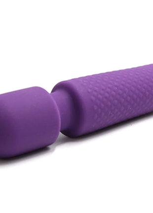 Lila silikon vibratorstab harmonie mit strukturierter griffzone und abgerundetem kopf für vielseitige massage