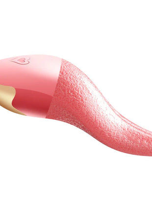 Armony pink und gold silikon zungenvibrator mit strukturierter oberfläche und stimulerender wirkung