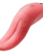 Armony pink silikon zungenvibrator mit metallisch silberner spitze und einschaltknopf zur stimulation