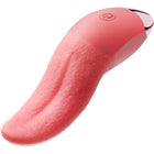 Armony pink silikon zungenvibrator mit metallisch silberner spitze und einschaltknopf zur stimulation