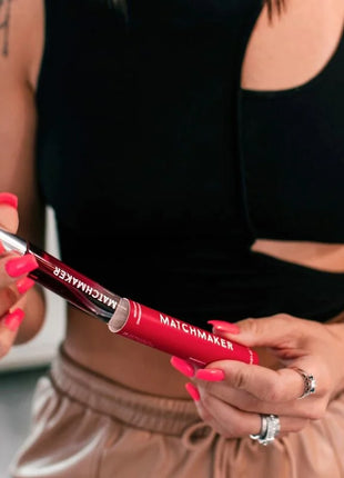 Rote und silberne lipgloss tube auge der liebe matchmaker red diamond pheromon parfum 10 ml