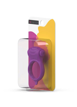 Lila silikonring mit strukturiertem griff und abgerundetem design verpackt in klarem plastik b swish bcharmed basic orchidee