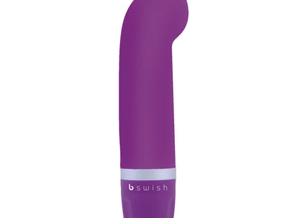 Lila b swish bcute classic curve flieder vibrierendes spielzeug mit glatter, gebogener form und silbernem akzentband