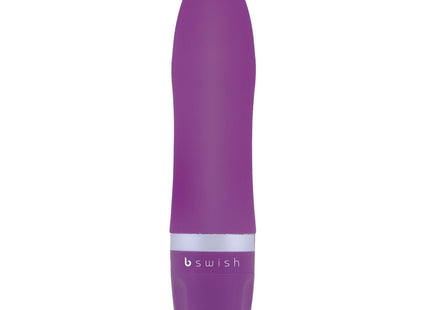 B swish bcute classic flieder personal pleasure device in purple with sleek smooth surface and silver accent band